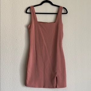 Mini pink/mauve dress with hints of glitter